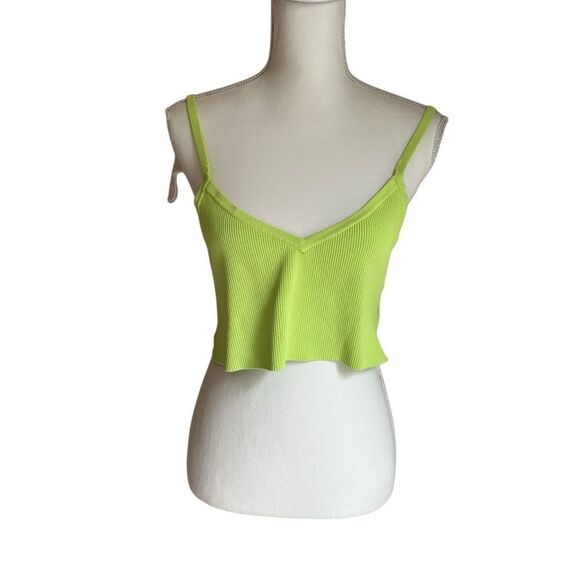 Lapointe Cropped Ribbed-knit Top Size XL - Picture 5 of 10